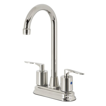 Kingston Brass KB8496SVL Centerset Bar Faucet, Polished Nickel KB8496SVL